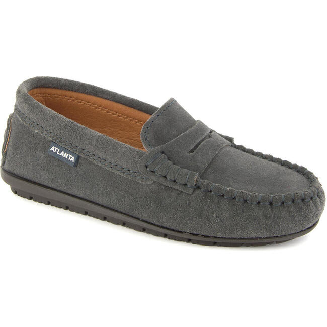 Penny Moccasin in Suede, Grey