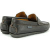 Penny Moccasin in Smooth Leather, Dark Brown - Loafers - 4