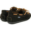 Hazel Laces Moccasin in Suede, Dark Brown - Loafers - 4