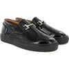 Slip On Sneaker in Patent Leather, Black - Sneakers - 3