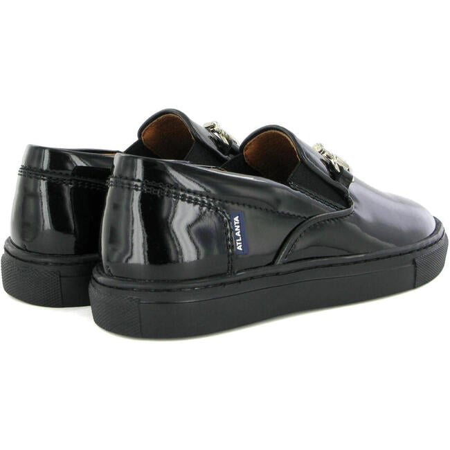 Slip On Sneaker in Patent Leather, Black - Sneakers - 4