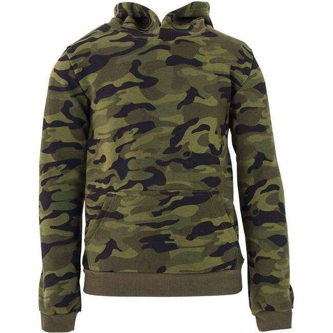 Camo Eyed Tiger Hoodie, Green - Sweatshirts - 2