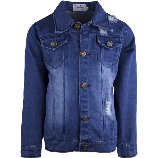 Tiger Denim Jacket, Blue - Jackets - 2