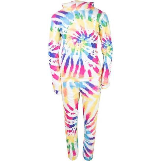 Rainbow Tie Dye Jogger Set, Rainbow - Mixed Apparel Set - 1
