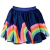 Rainbow Sequin Tutu, Navy - Skirts - 1 - thumbnail