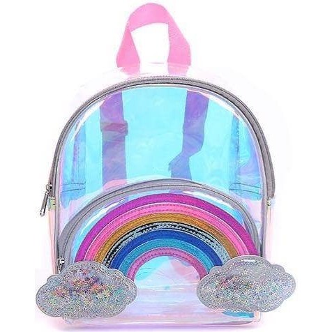 Rainbow Irridescent Unicorn Backpack, Multi - Backpacks - 1