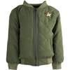 Quilted Army Tiger Bomber, Green - Jackets - 2