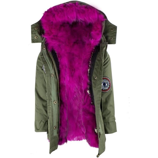 Patched Parka, Hot Pink - Lola + The Boys Outerwear | Maisonette