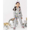 Silver Sequin Star Joggers, Silver - Leggings - 2