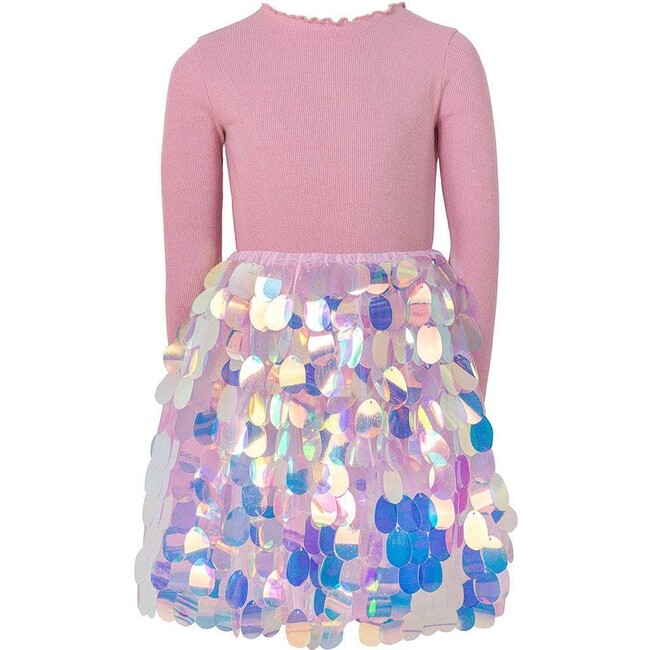 Paillette Magic Dress, Pink - Dresses - 1