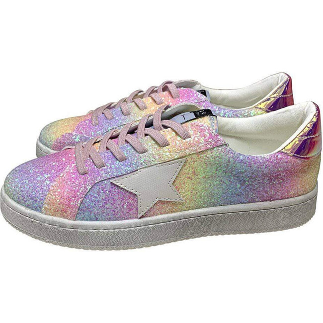 Ombre Glitter Star Sneakers, Multi