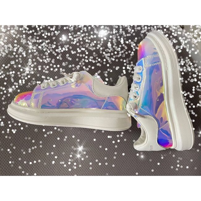 Hologram Magic Sneaker, Rainbow - Lola + The Boys Shoes | Maisonette
