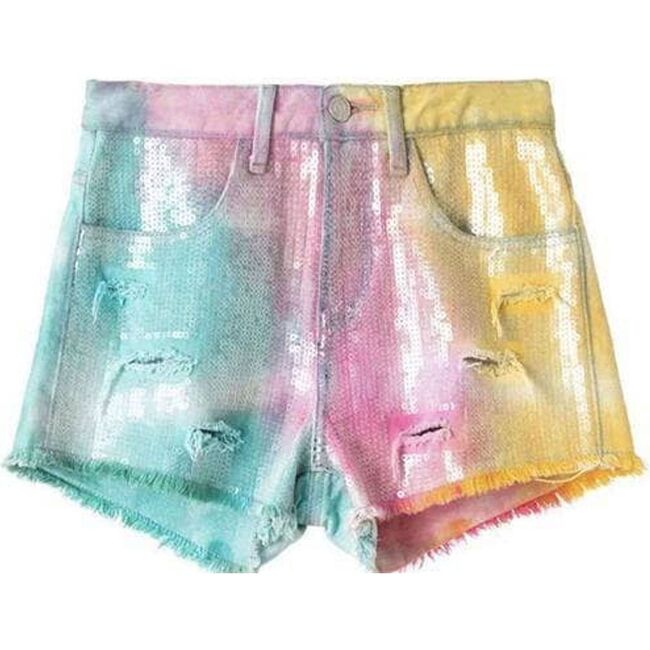 Bubble Gum Shorts, Tie Dye - Shorts - 1