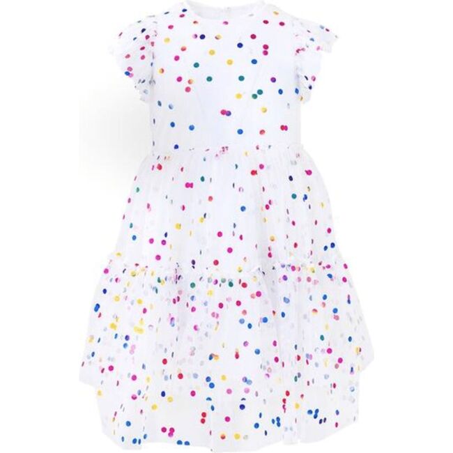 Funfetti Dress, White - Dresses - 1 - zoom