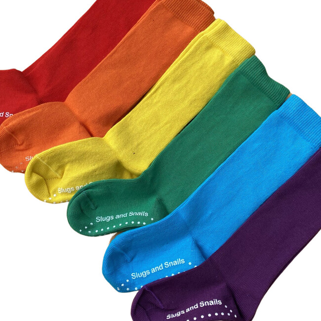 Luxury 90% Organic Cotton Knee Socks Set, Multicolor