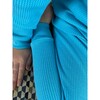 Luxury 100% Organic Cotton Top And Legging Loungeware Set, Turquoise - Loungewear - 2