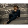 Luxury 100% Organic Cotton Top And Legging Loungeware Set, Navy - Loungewear - 2