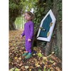 Luxury 100% Organic Cotton Top And Legging Loungeware Set, Deep Purple - Loungewear - 2