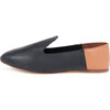 Leather Slide Loafer, Bicolor - Flats - 1 - thumbnail