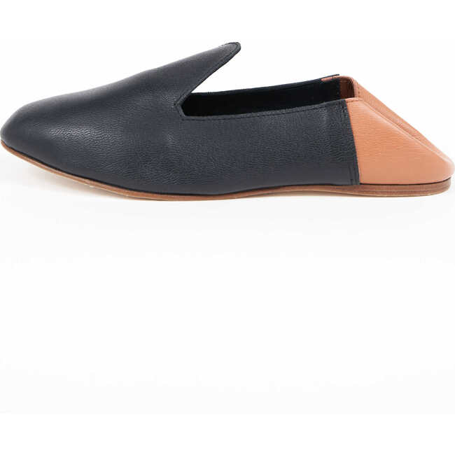Leather Slide Loafer, Bicolor