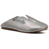 Leather Slide Loafer, Gray - Flats - 3 - thumbnail
