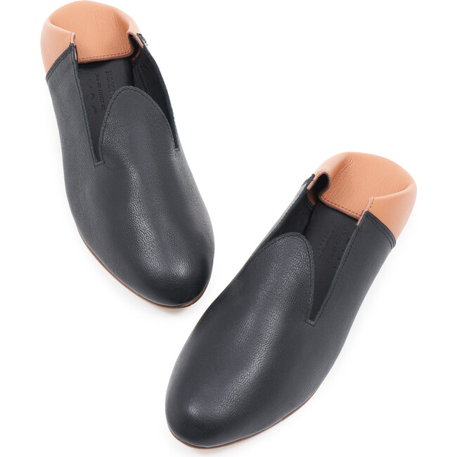 Leather Slide Loafer, Bicolor - Flats - 4