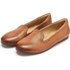Sindy Slipper Shoe Tan Burnished Leather - Flats - 1 - thumbnail