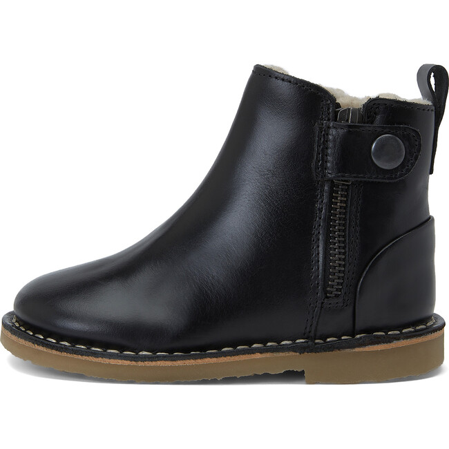 Winston Fur-lined Boot Black Leather