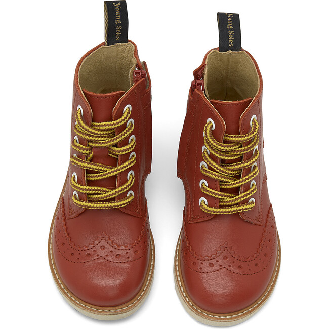 Sidney Brogue Boot Brick Leather - Boots - 3