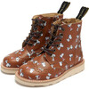 Sidney Brogue Boot Snoopy Chestnut Brown Printed Leather - Boots - 1 - thumbnail