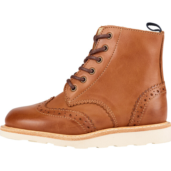 Sidney Brogue Boot Tan Burnished Leather