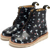 Sidney Brogue Boot Snoopy Black Printed Leather - Boots - 1 - thumbnail