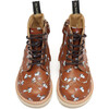 Sidney Brogue Boot Snoopy Chestnut Brown Printed Leather - Boots - 3