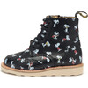 Sidney Brogue Boot Snoopy Black Printed Leather - Boots - 2