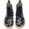 Sidney Brogue Boot Snoopy Black Printed Leather - Boots - 3
