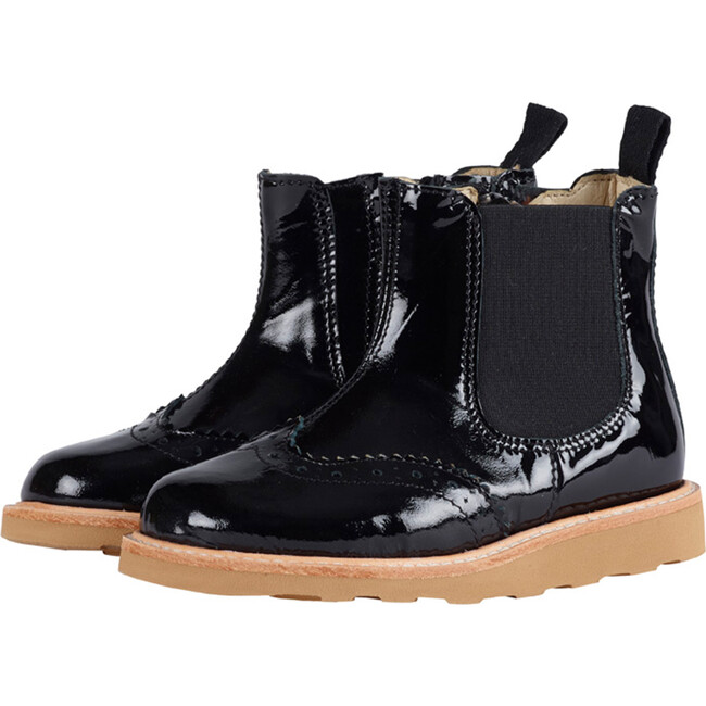 Francis Chelsea Boot Black Patent Leather
