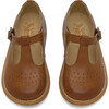 Dottie T-bar Shoe Tan Burnished Leather - Mary Janes - 3