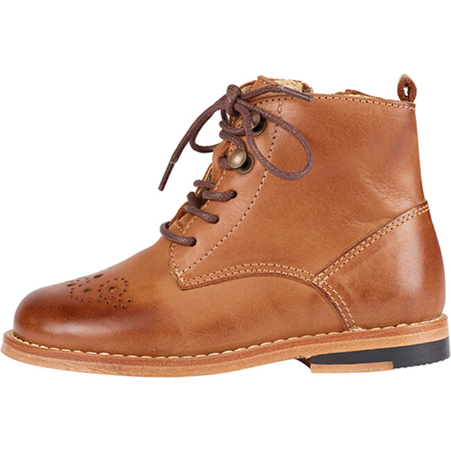 Buster Brogue Boot Tan Burnished Leather
