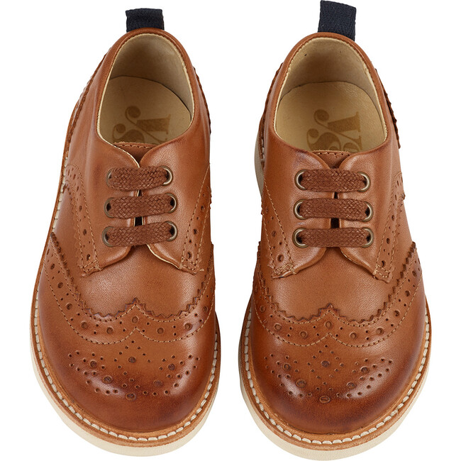 Brando Brogue Shoe Tan Burnished Leather
