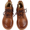Buster Brogue Boot Tan Burnished Leather - Boots - 3