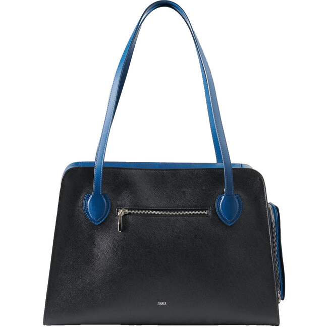 The Shaya Pet Carrier, Cobalt Blue Leather - Pet Carriers & Totes - 1
