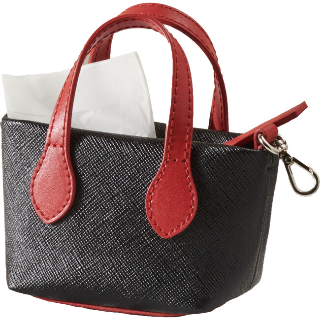 Clean Up Purse, Ruby Leather