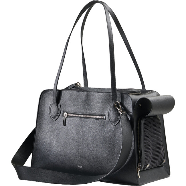 The Shaya Pet Carrier, Black Vegan Canvas - Pet Carriers & Totes - 4