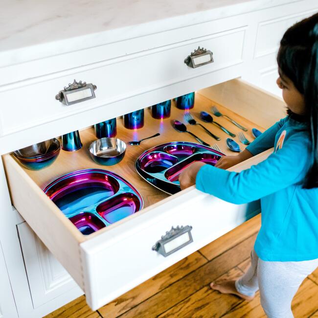 Mindful Mealtime Set, Iridescent Blue - Tableware - 3