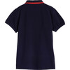 James Polo Shirt, Navy with Red Trim - Shirts - 3