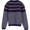 Blair Fairisle Stripe Sweater, Navy Multi - Sweaters - 3