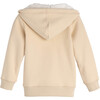 Benji Double Stripe Sherpa Hoodie, Cream - Sweatshirts - 3