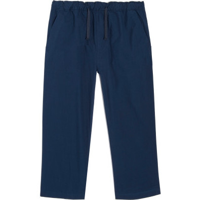 Leo Drawstring Pants, Navy - Pants - 1