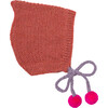 Tassel Bonnet, Salmon - Hats - 1 - thumbnail