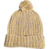 Speckled Pom Hat, Mustard - Hats - 1 - thumbnail